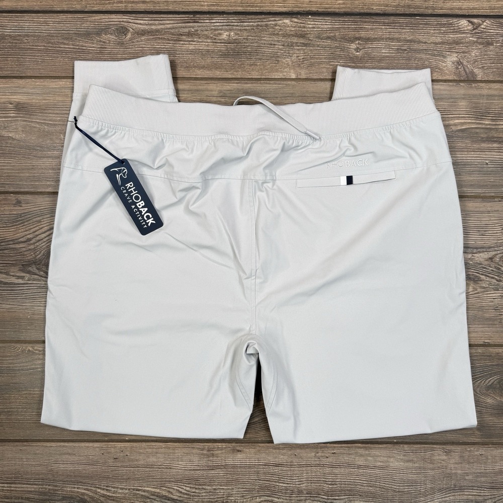 Rhoback Men's Delta Performance Joggers Pants Size 3XL Ghost Gray Pockets NWT - Picture 8 of 9